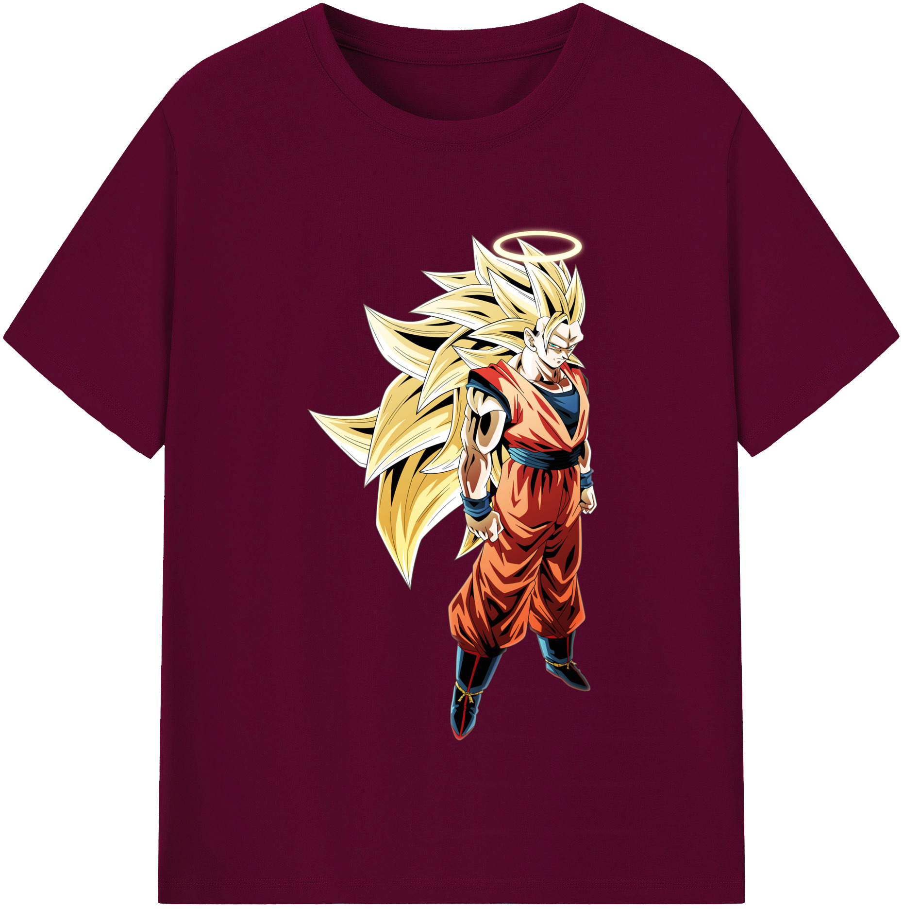 （画像用） ドラゴンボール 孫悟空（そん ごくう）Son Goku カカロット DRAGON BALL Kakarotto レディースカジュアルプリントTシャツ（綿100％）